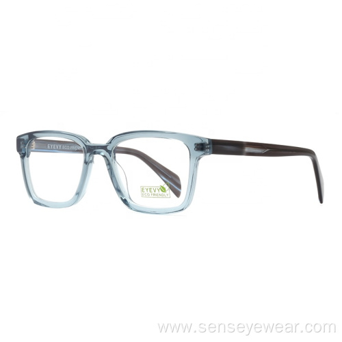 Women Custom Square Bevel ECO Acetate Optical Frame